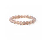 CZ Grain Grey Agate Soothing Crystal Chakra Bracelets for Men and Women Calming Healing Positivity