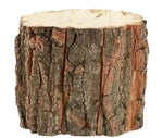 Tree Bark 3 Inch Containers, Wedding, Christmas or Holiday Decor and Crafts