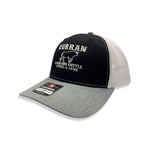 Curran Land & Cattle Trucker Hat - BTO Big Time Operator - Real Farm Hat from Iowa - Limited Edition Trucker Hat for Summer Black