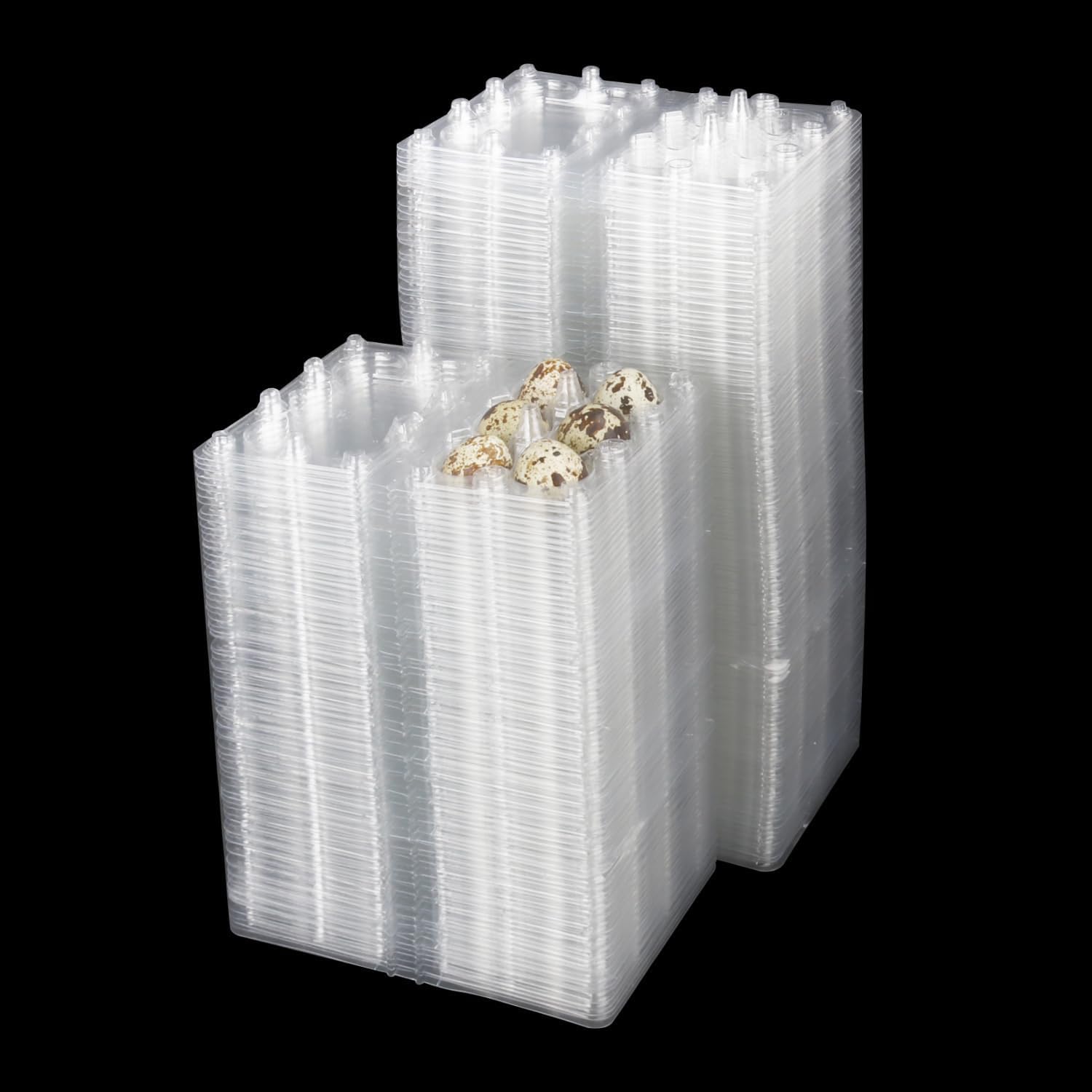 200 Pcs Quail Egg Cartons, 6 Grids Small Egg Storage Holders, Bulk Carton Trays Quail, Pheasant, Pigeon Eggs