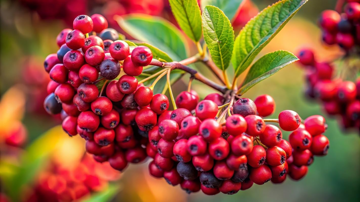 Red Chokeberry Tree Seedling for Planting - Year Old Trees, Well Rooted (One Seedling) Chokecherry Bush