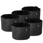 5 Gallon Heavy Duty Nursery Grow Bags - Great for Growing Trees, Bushes, Vegetable Plants or Flowers - Indoor or Outdoor Grow Containers