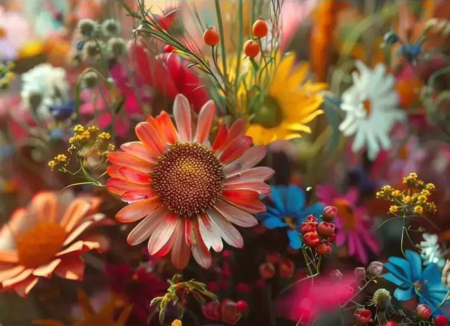 Perennial Wildflower Mix - 1 Ounce - Great for Pollinatiors and Very Attractive Blooms