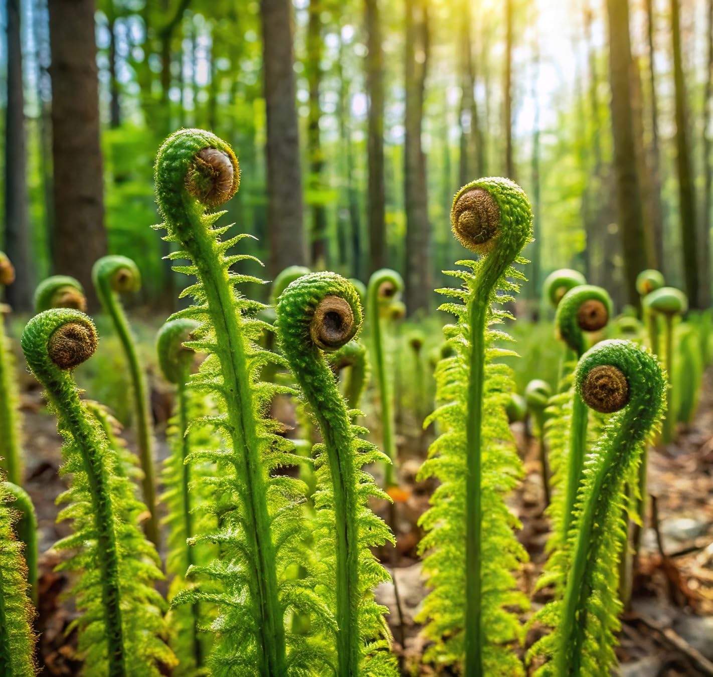 Fiddlehead Fern Plant Rootstock - Easy to Grow - Hardy Perennial Ferns (1 Plant)