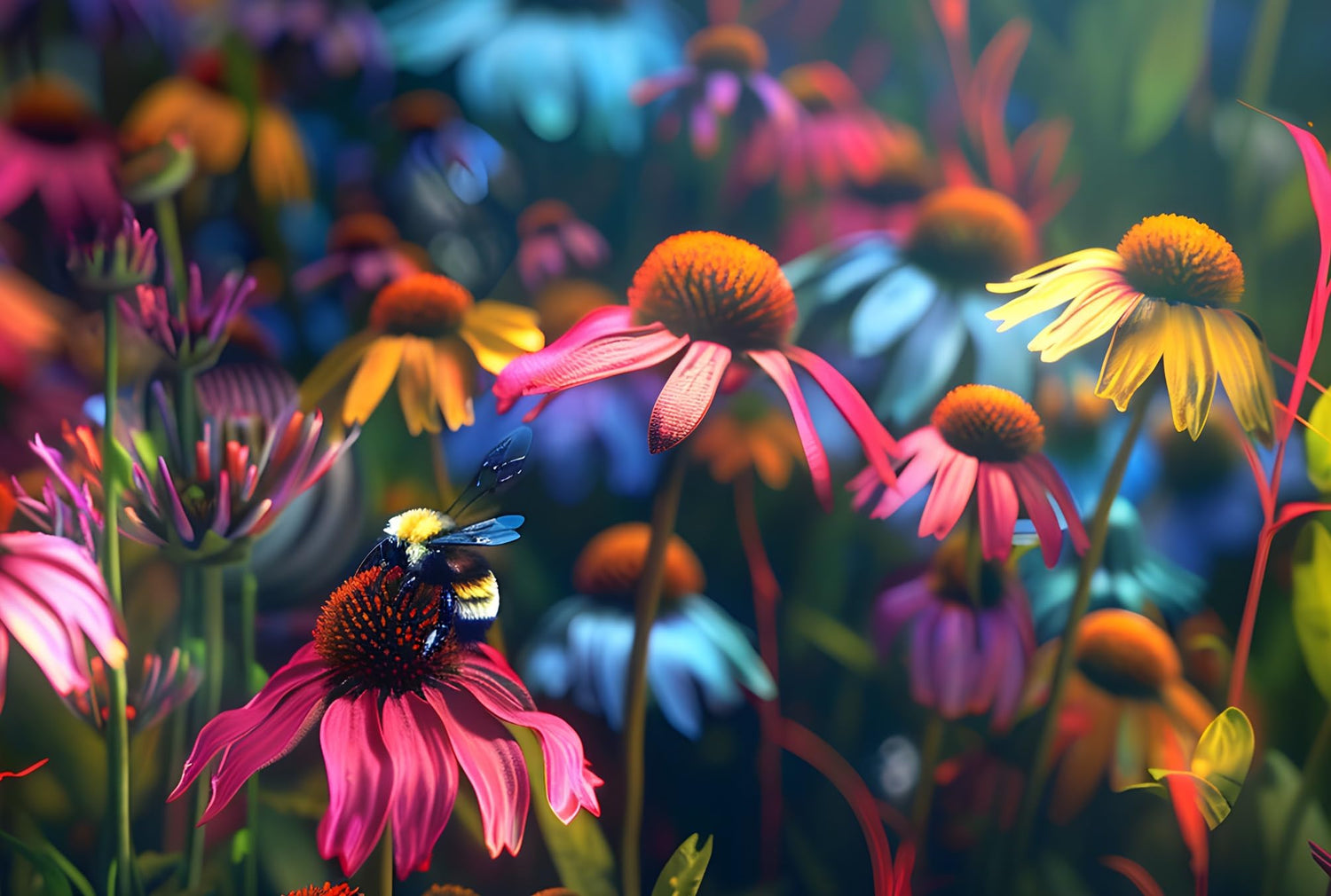 Mixed Coneflower Seeds for Planting - Easy to Grow Echinacea Flowers (300 Seeds)