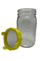 CZ Grain Mason Jar with Screen Lid - Glass Jar for Planting Microgreens