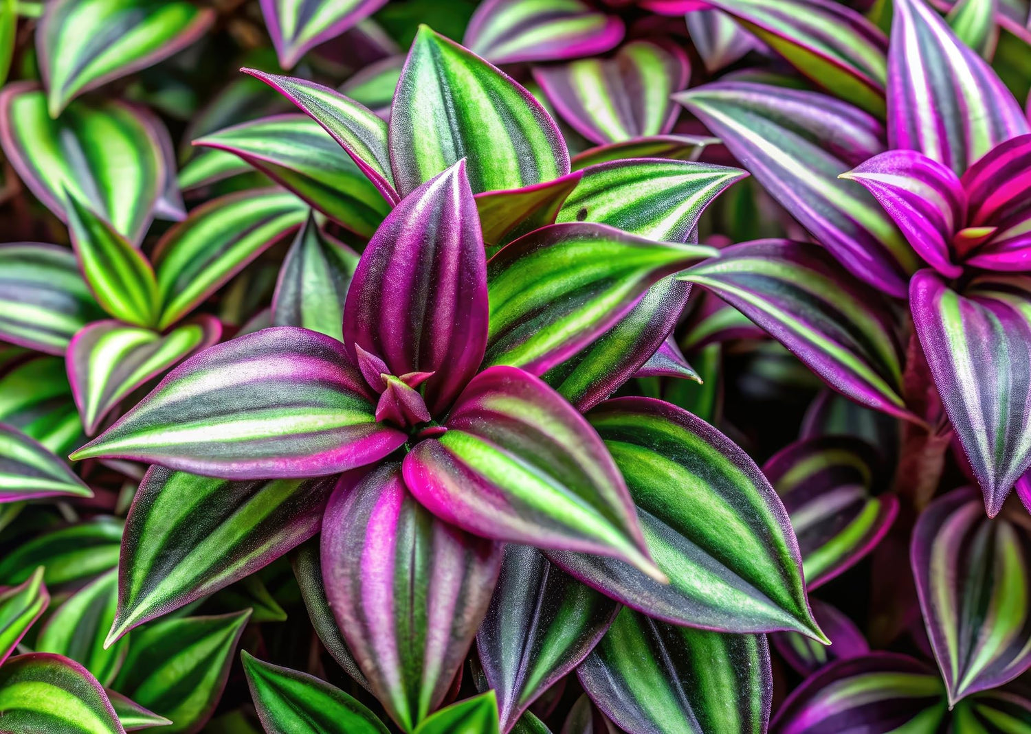 4 "Big Love Tradescantia Spiderwort Cuttings to Grow - Easy to Grow Wandering Jew, Wandering Dude