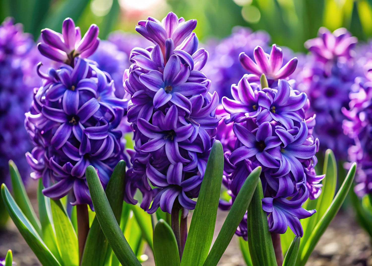 Purple Hyacinth Bulbs - Grow Indoors Now - Flower Bonsai - Pre Chilled