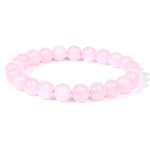 CZ Grain Rose Quartz- Love Stone Bracelet - Chakra