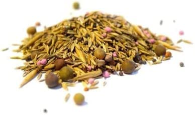 Chicken Forage Seed Mix - Better Eggs and Meat, Annual Ryegrass, Perennial Ryegrass, Buckwheat, Flax, Millet, Forage Peas, Red Clover, Alfalfa, Sunflowers (2 Pounds)