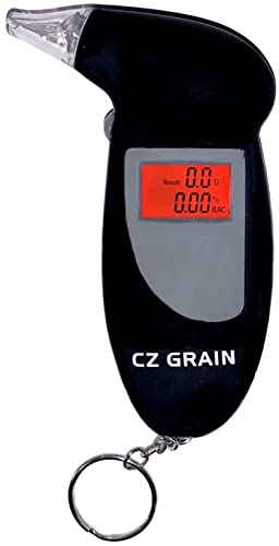 CZ Grain Keychain Breathalyzer - Ultra-Portable Pocket Keyring Alcohol Tester for Personal Use