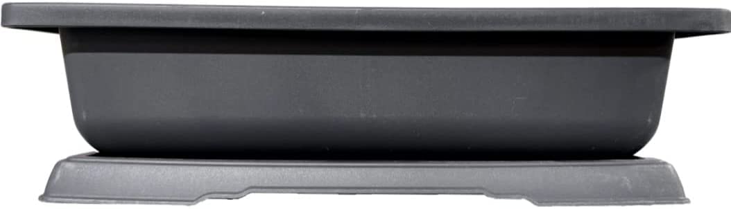 Heavy Duty Outdoor Bonsai Pot - 18in Pot w Drain Holes and Tray for Handling The Outdoor Weather