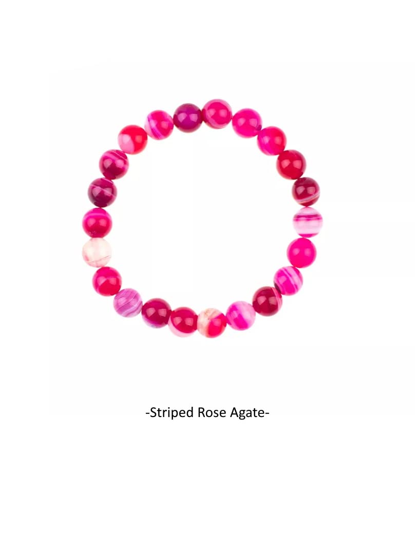 CZ Grain Soothing Crystal Chakra Bracelets for Men and Women Calming Healing Positivity