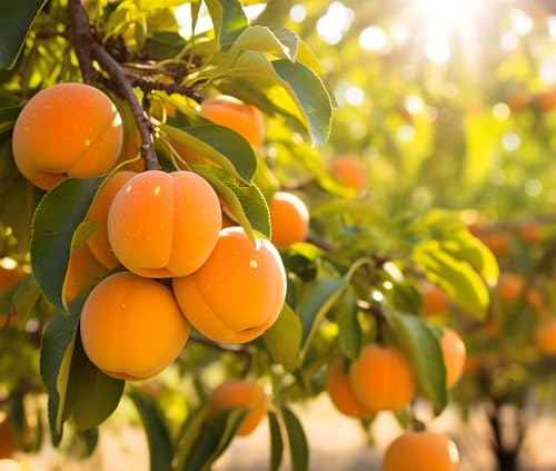 5 Apricot Tree Seeds for Planting - Easy to Grow, Flowers in The Spring, Fruits in The Summer - 5 Large Seeds to Grow