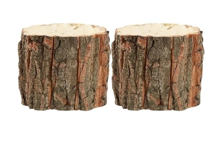 Tree Bark 3 Inch Containers, Wedding, Christmas or Holiday Decor and Crafts