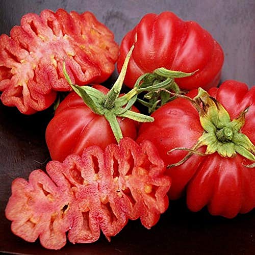 Ruffled Tomato Seeds - 25+ Seeds to Grow - Exotic Heirloom Vegetable Seeds for Planting - Non-GMO