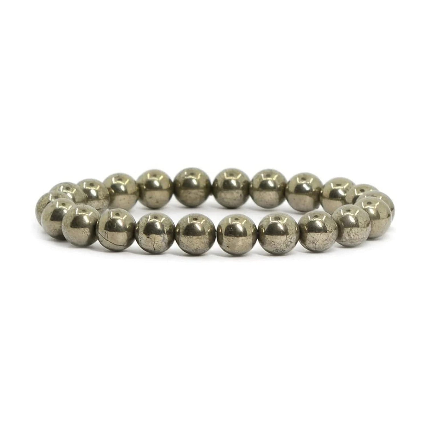 CZ Grain Lucky Pyrite Bracelet for Wealth & Prosperity- Protection Bracelet