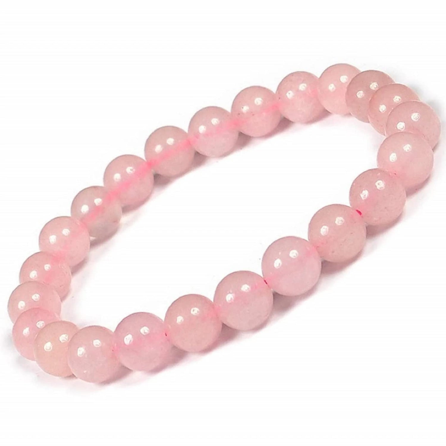 CZ Grain Rose Quartz- Love Stone Bracelet - Chakra