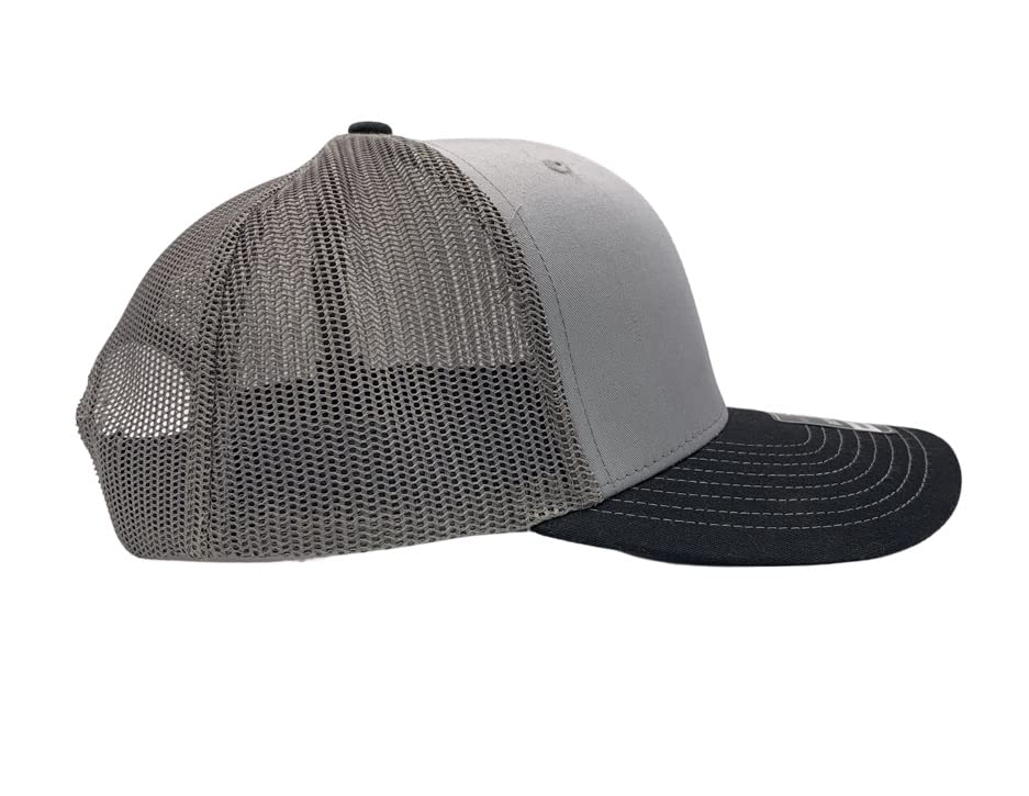 Great Outdoors Trucker Hat - Richardson 112 Adjustable Ball Cap - Great Fit Grey