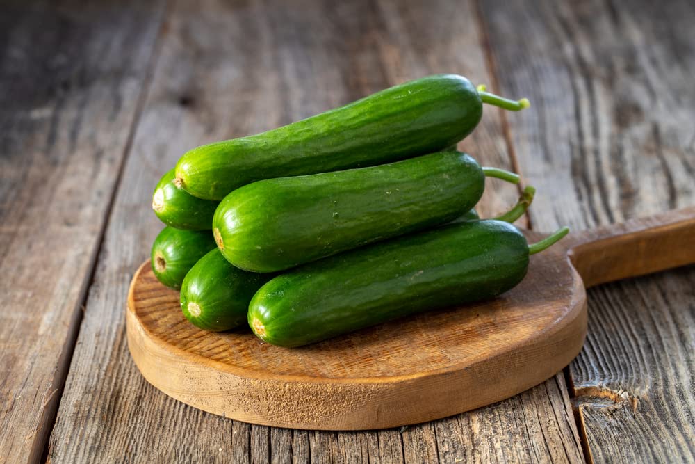 Picolino Mini Cucumber Seeds for Planting (10 Seeds) - Tasty 5-6 Inch Garden Vegetables
