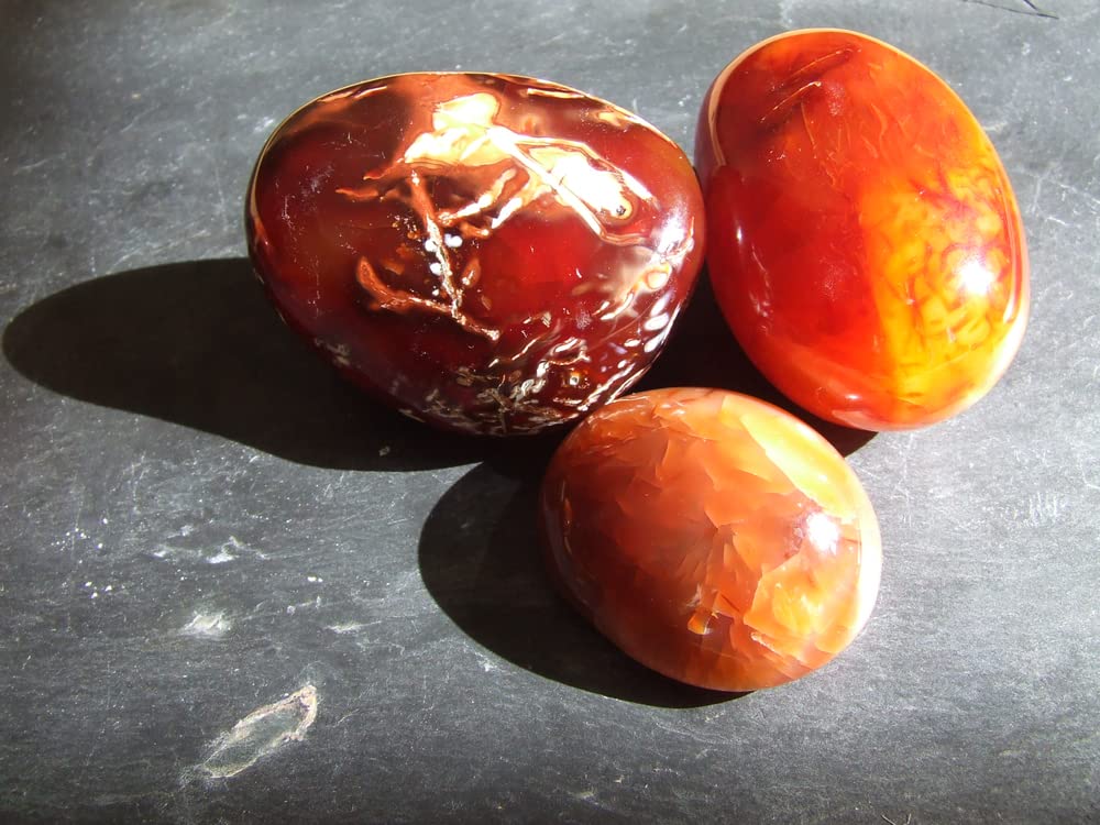 3 Carnelian Love Crystals - Give Them as a Gift to Have a Person Fall in Love with You, 2-3cm