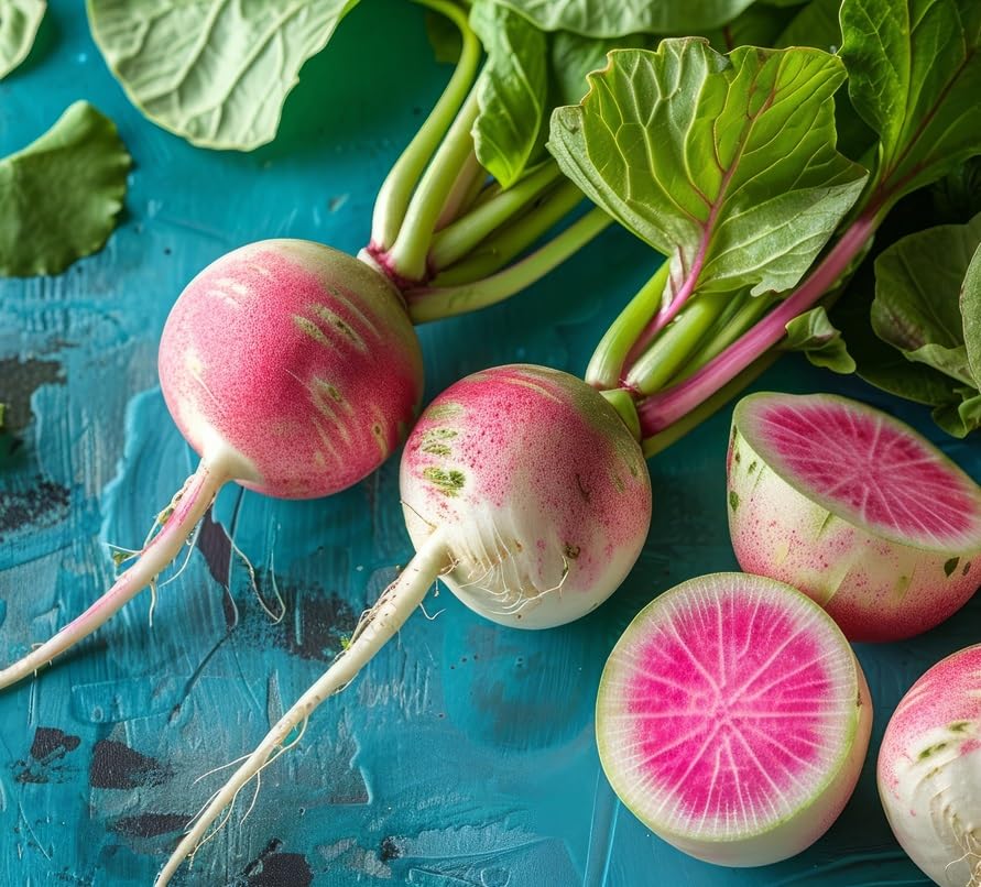 Watermelon Radish Seeds for Planting - 200+ Seeds - Exotic Vegetable Seeds