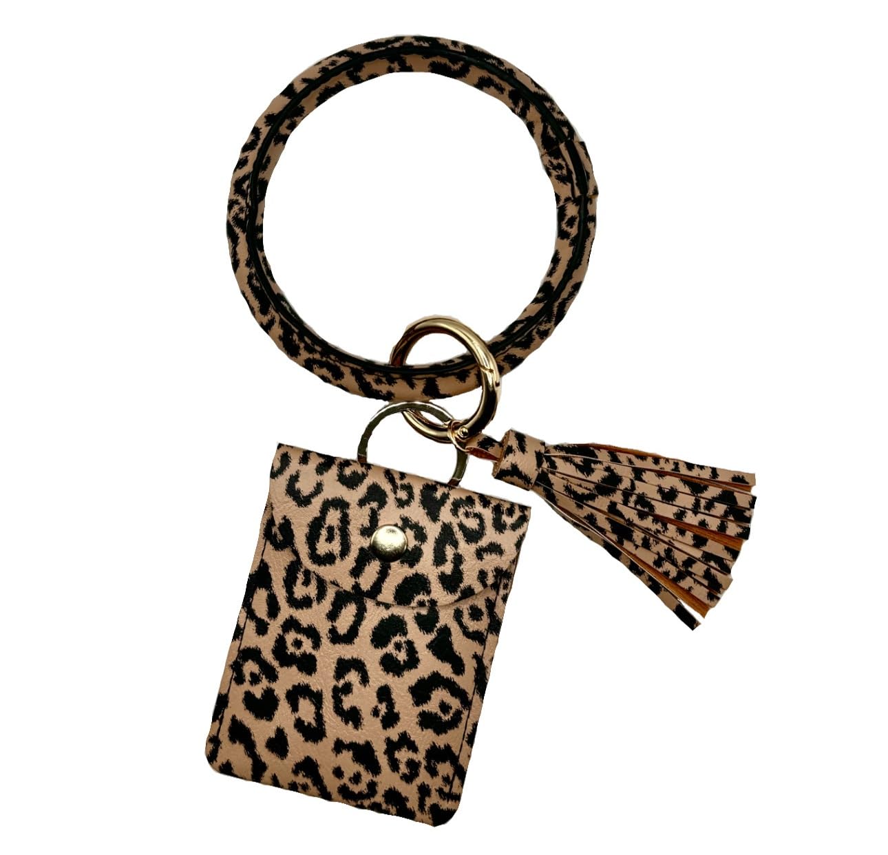 CZ Grain Wristband Keychain with Credit or Debit Card Holder