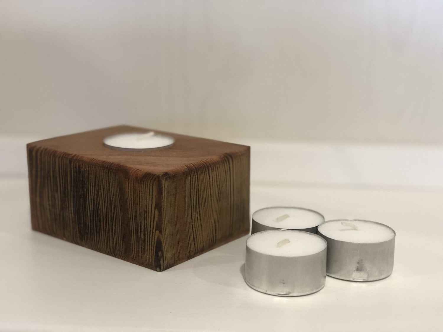 Reclaimed Barn Wood Prayer Candle