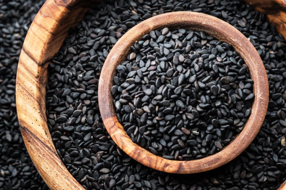Black Sesame Seeds for Planting - Kurogoma (500 Seeds)
