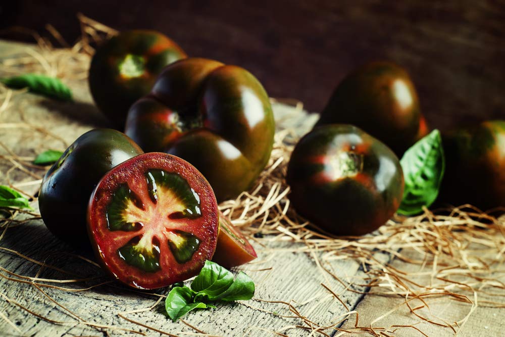 "Black Pearl" Cherry Tomato Seeds for Planting - 100+ Seeds - Amazing Taste, Very Sweet - Great for Salads - Made in USA. Ships from Iowa. Dwarf Fruit Seeds