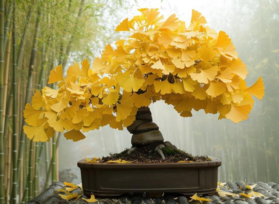 Gingko Biloba Bonsai Tree Seeds for Planting (5 Seeds)