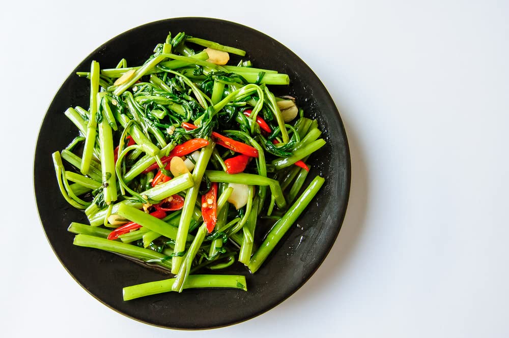 Kong Xin CAI Seeds - Green Leaf Vegetable Seeds for Planting Garden - Non-GMO Choy Ong Seeds - Ships from Iowa, USA