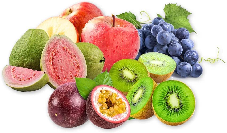 Heirloom Fruit Seeds - 5 Variety Individual Packs - Grape, Apple, Kiwi, Guava, Passion Fruit Seeds for Planting - Home Garden Bonsai Fruit
