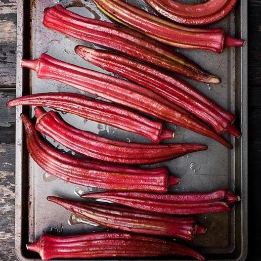 Red Burgundy Okra Seeds, 100 Heirloom Seeds Per Packet, Non GMO Seeds, Botanical Name: Abelmoschus esculentus - Made in USA, Ships from Iowa.
