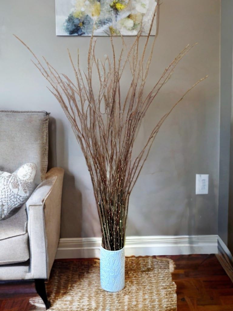 CZ Grain Willow Branches Decor - 36 Inches Long - Vase Filler, Wedding or Event Decoration