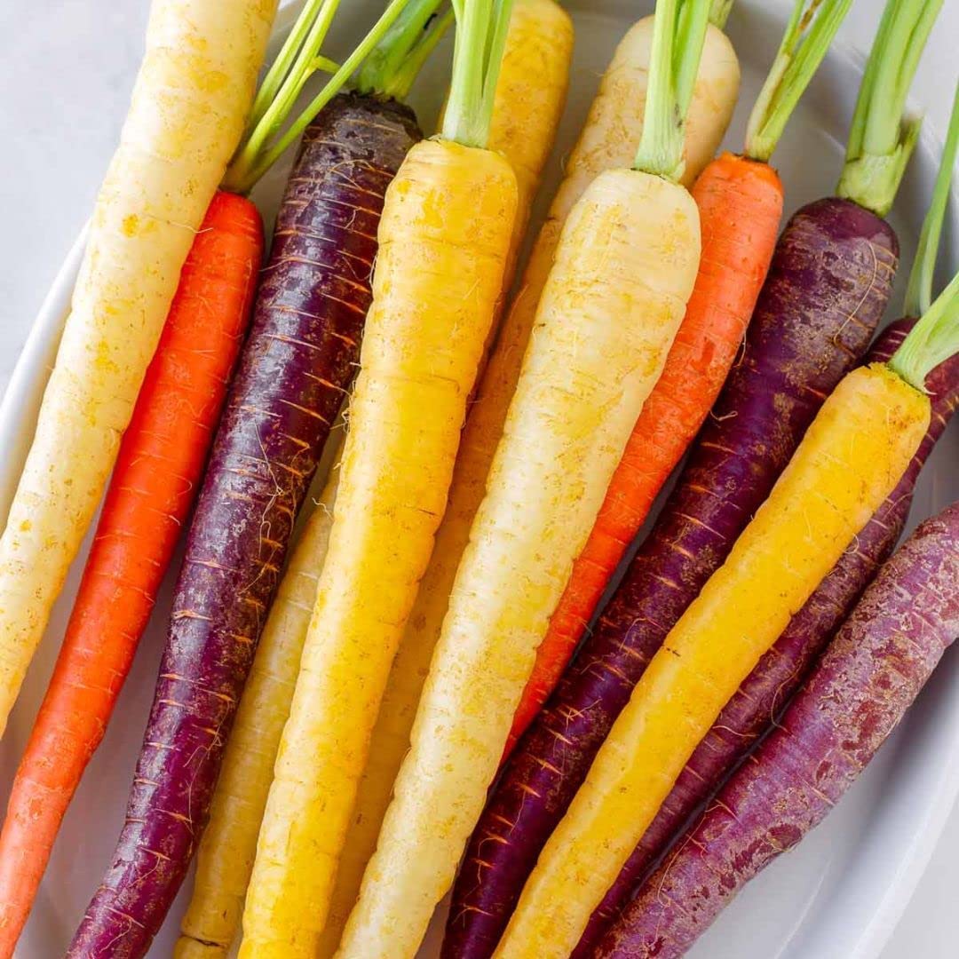 Rainbow Carrot Seeds for Planting | Non-GMO & Heirloom Vegetable Seeds | 750 Carrot Seeds to Plant Outdoor Home Garden | Buy Planting Packets in Bulk