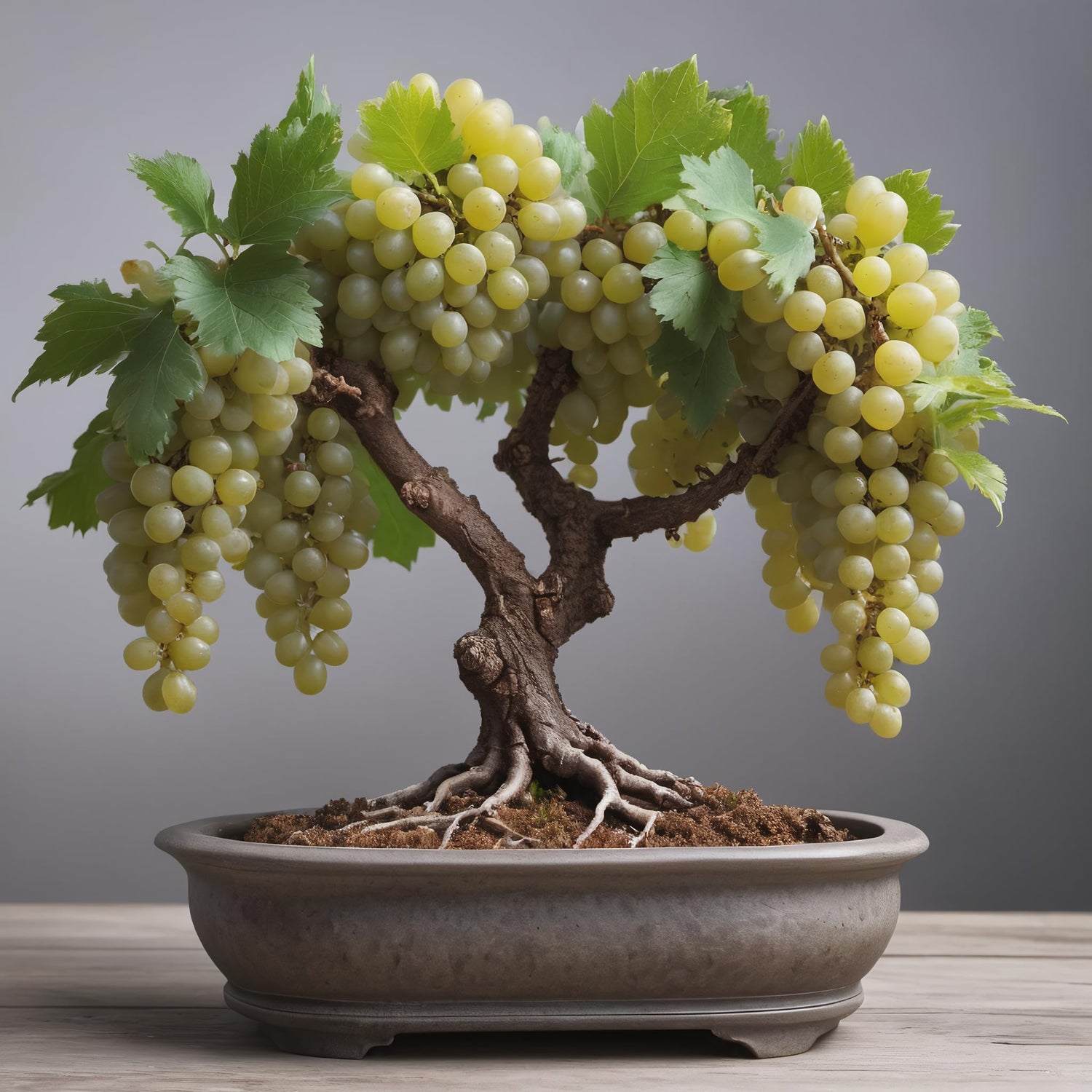 White Grape Bonsai Plants for Growing - 1 Year Seedling - Ready to Plant (1 Seedling)