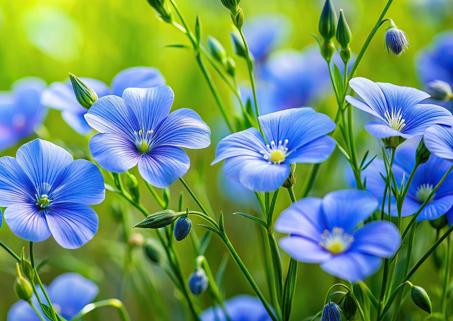 Sky Blue Flax Seeds for Planting (1,000 Seeds) -