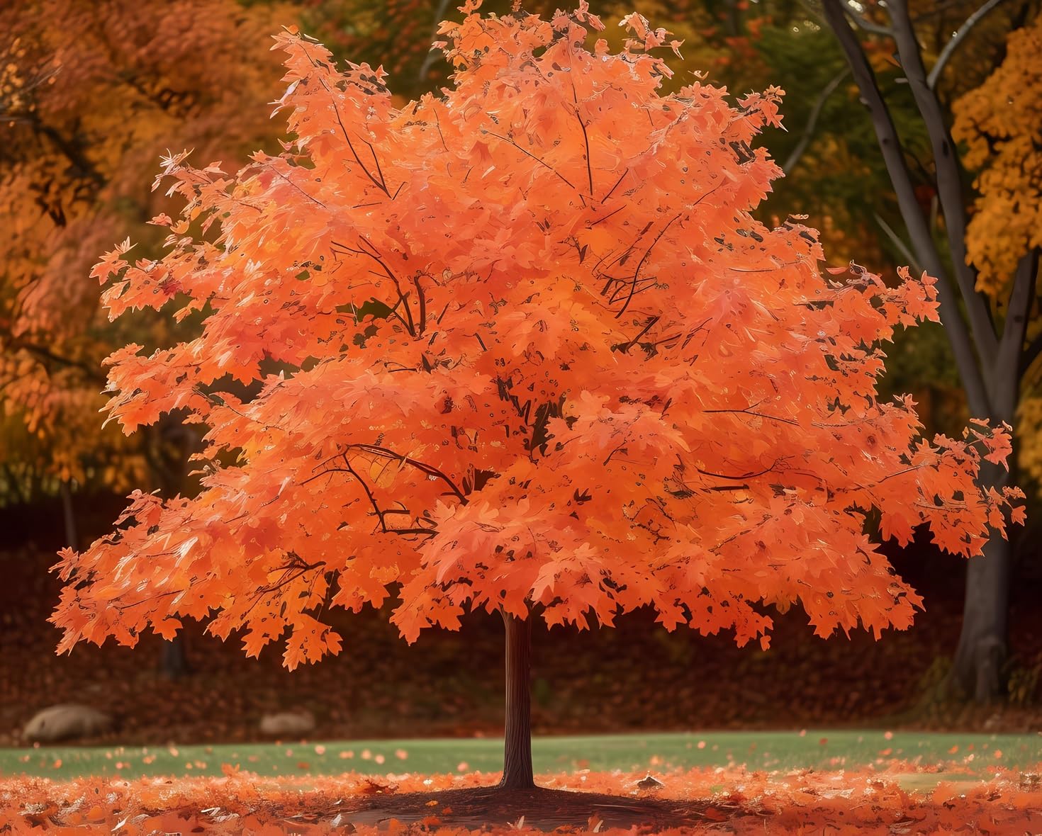 30 Sugar Maple Tree Seeds for Planting - Vibrant Yellow Fall Leaves - Acer Saccharum