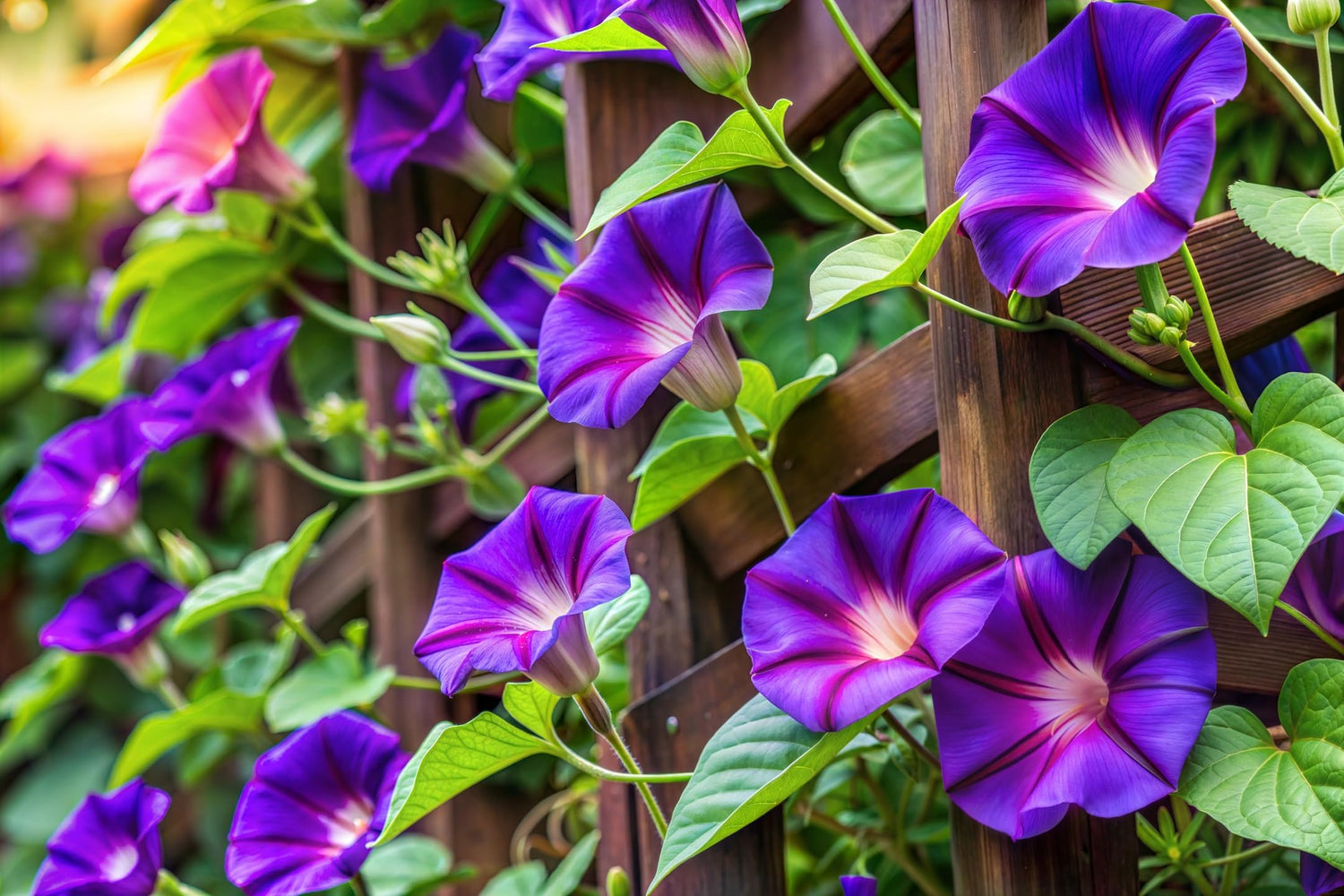 100 Purple Morning Glory Vine Seeds to Plant