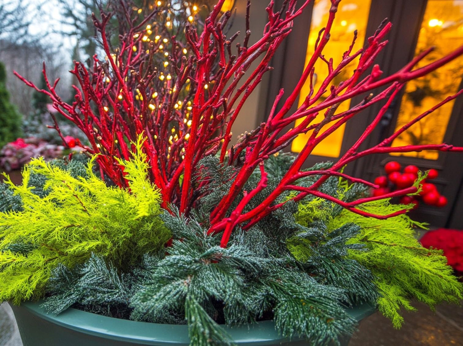 Red Dogwood Branches, Vase Filler Decor 24-36 Inches Tall - 100% All Natural. - Vase Filler, Wedding Decor, Table Centerpiece