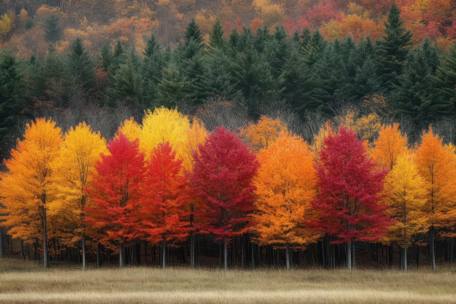 Maple Tree Forest - 25 Total Trees - 5 Types of Maple, Get 5 Seedlings of Each Type - Amur, Silver, Red, Sugar and Boxelder Maple Trees