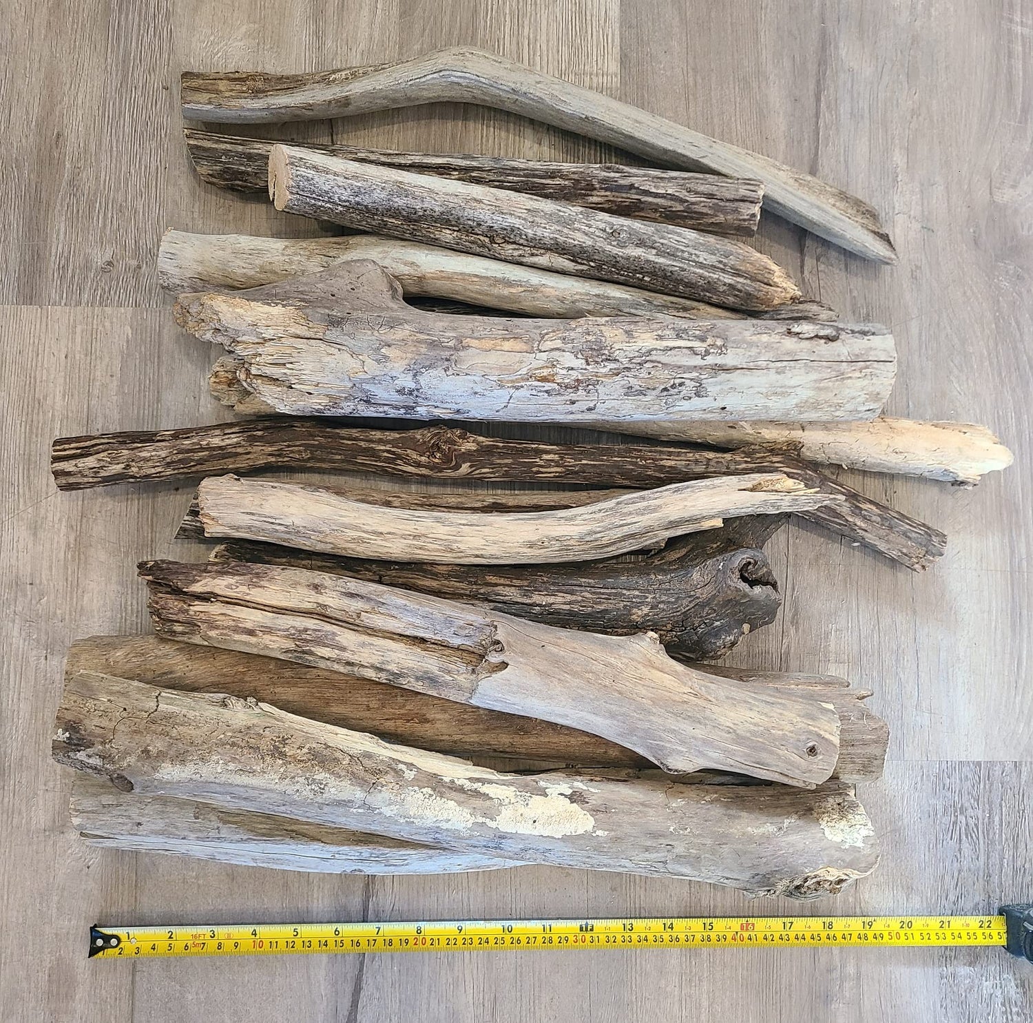 Chubby Driftwood Pieces, 10" to 20" Inches Long - Macrame, Wreathmaking - Thick Driftwood for Decoration or Crafts