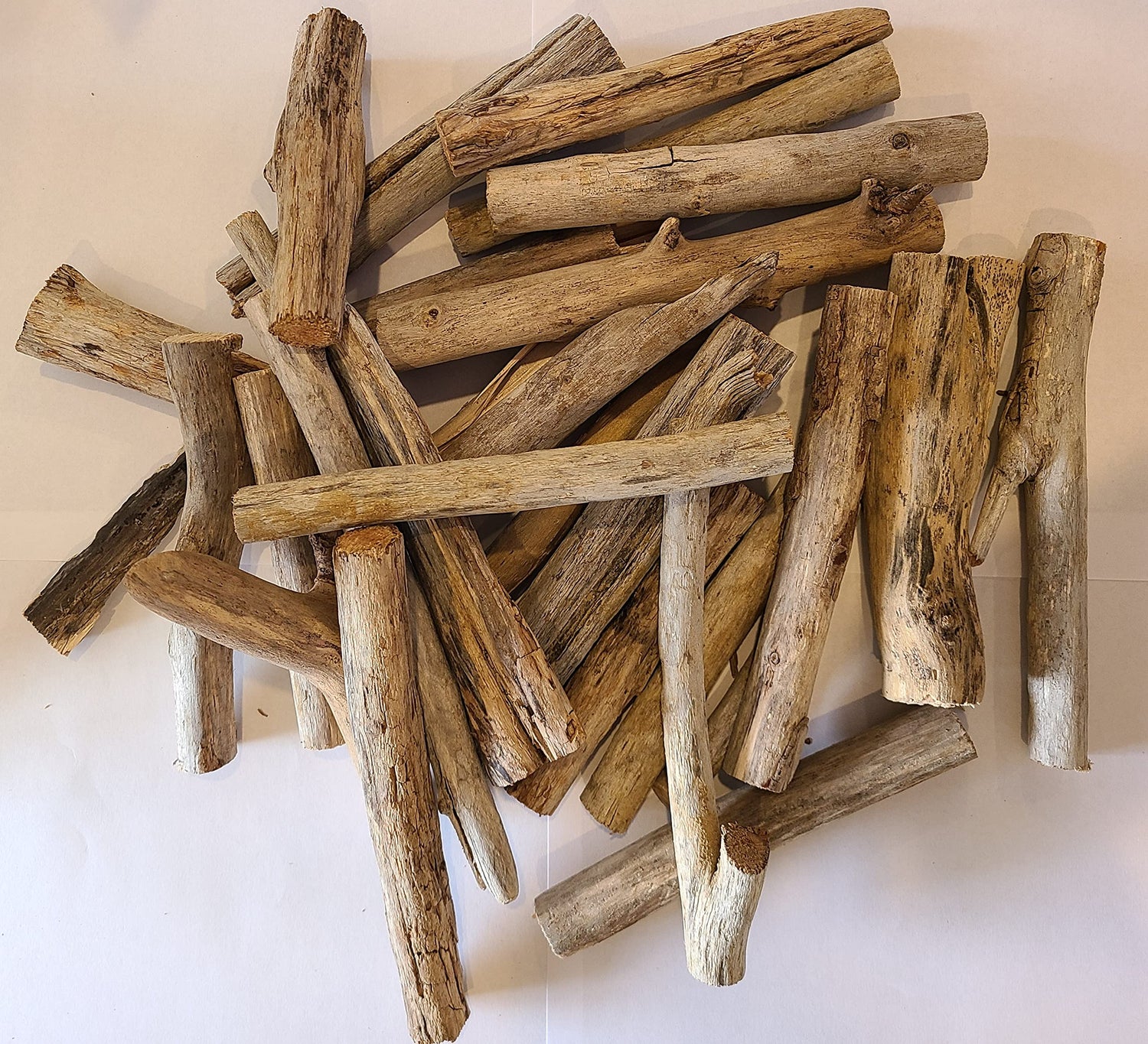 Bulk Small Driftwood Pieces by The Pound - 2-6 Inches Long - Great for Crafts, Vases, Beach House